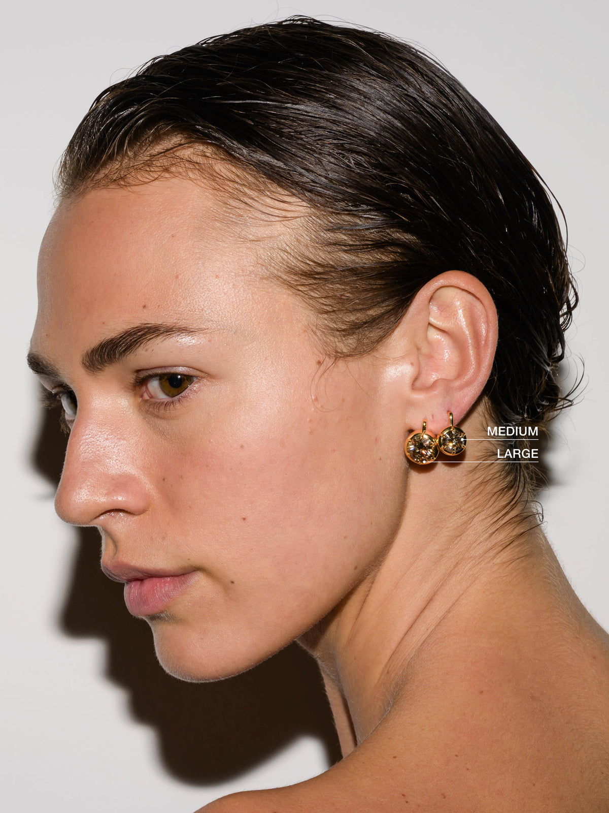 MAXWELL EARRINGS IN HONEY MOISSANITE