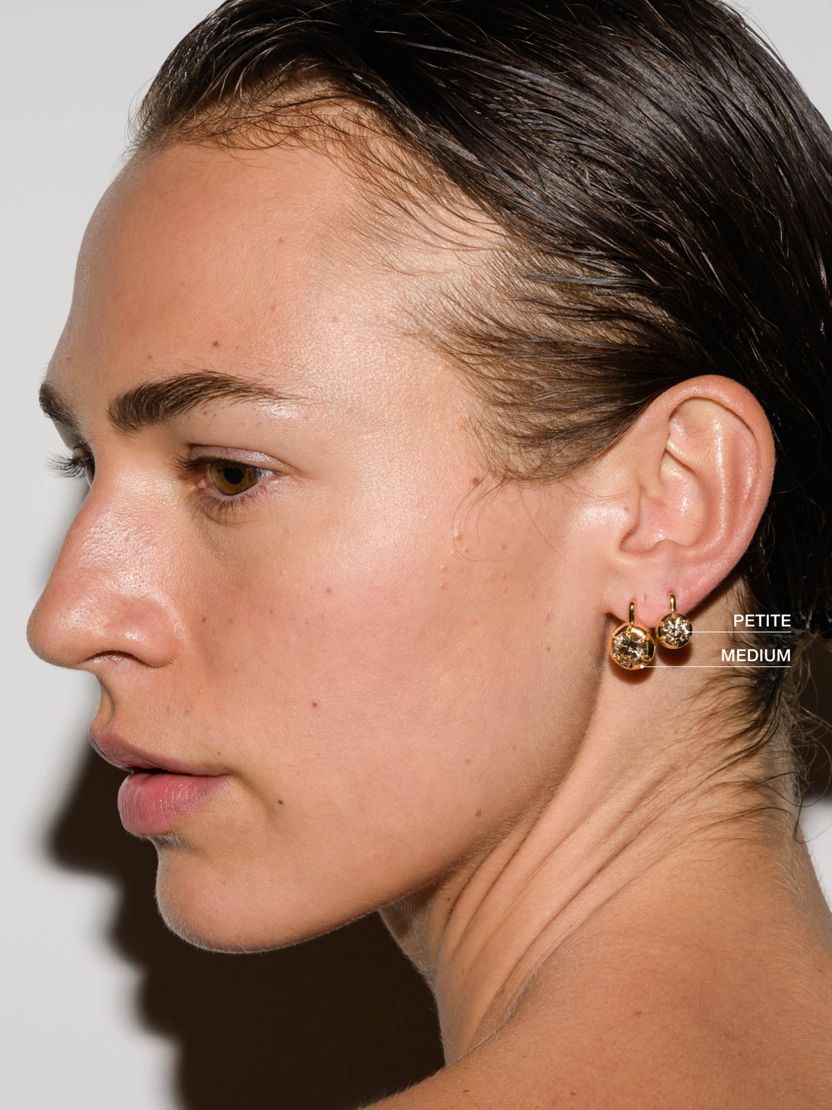 MAXWELL EARRINGS IN HONEY MOISSANITE