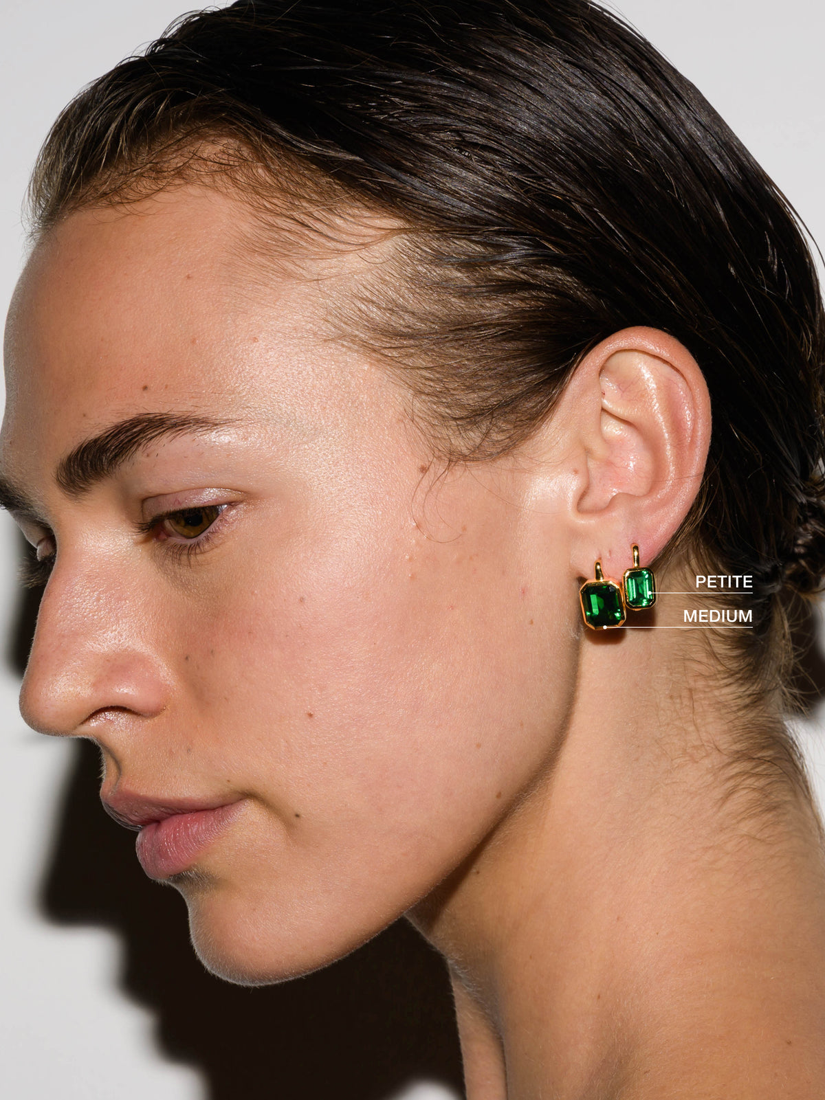 ODETTE EARRINGS IN NANO EMERALD