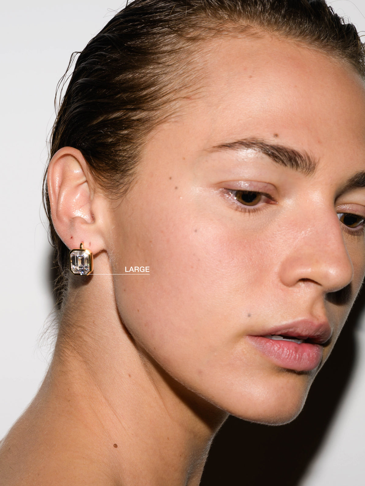 ODETTE EARRINGS IN LAB WHITE SAPPHIRE