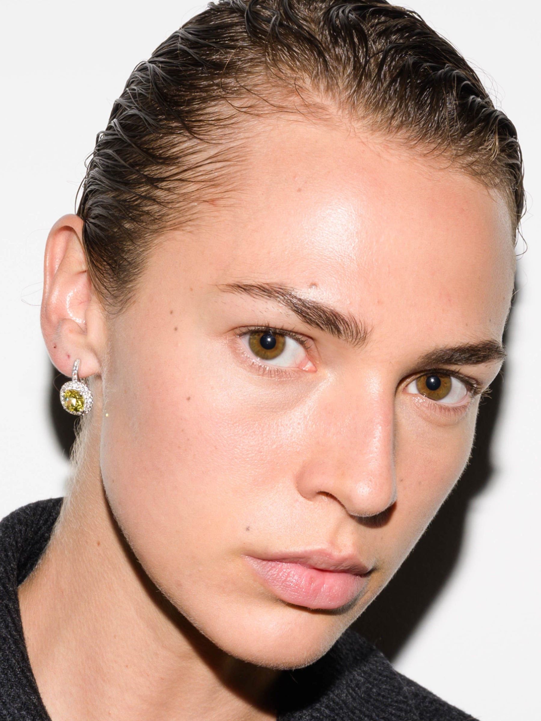 MOREAU EARRINGS IN LAB YELLOW SAPPHIRE