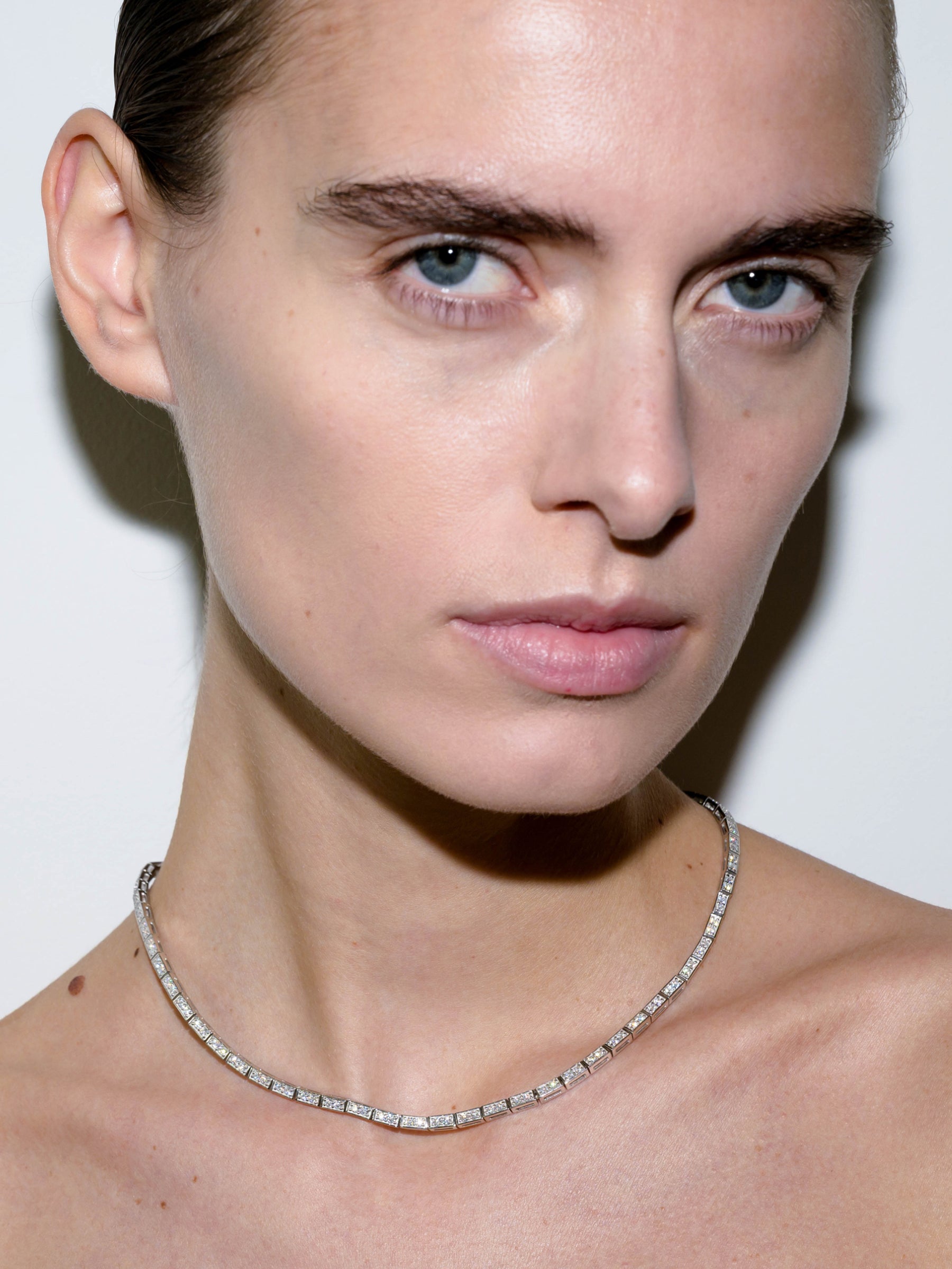 CLAUDE RIVIÈRE NECKLACE IN MOISSANITE