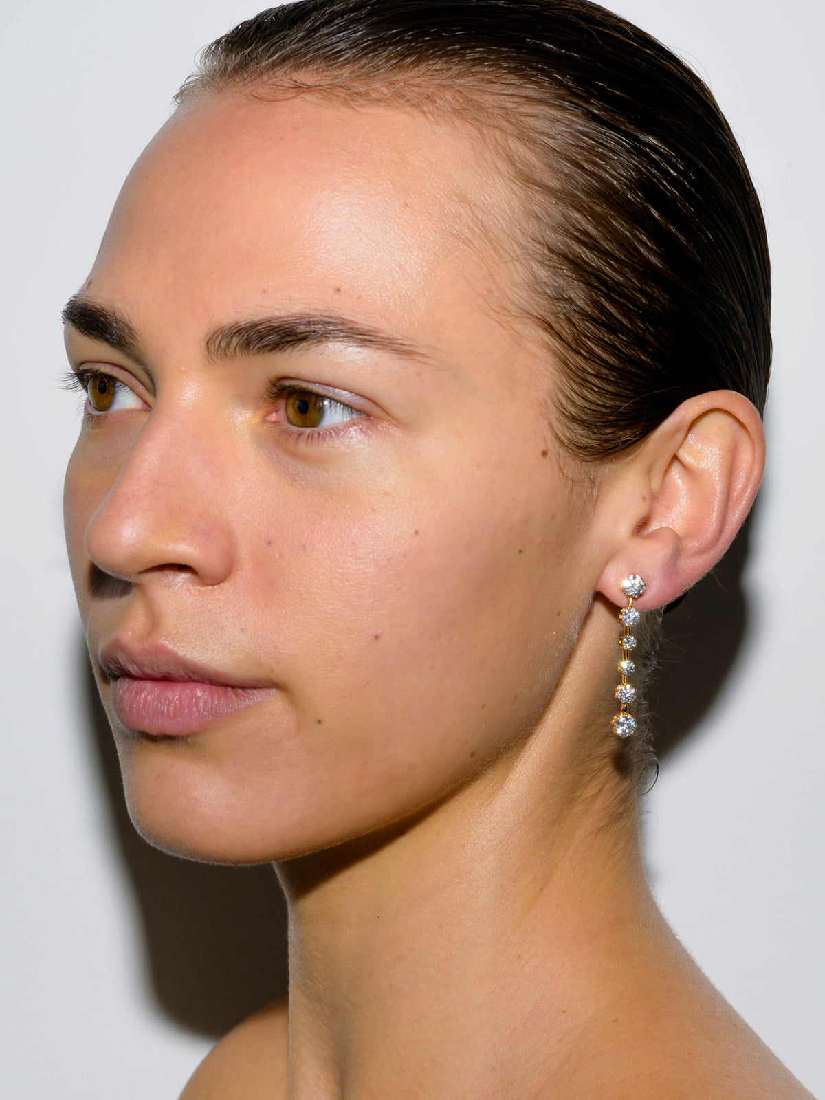 COLETTE 6-STONE DROP EARRINGS IN MOISSANITE