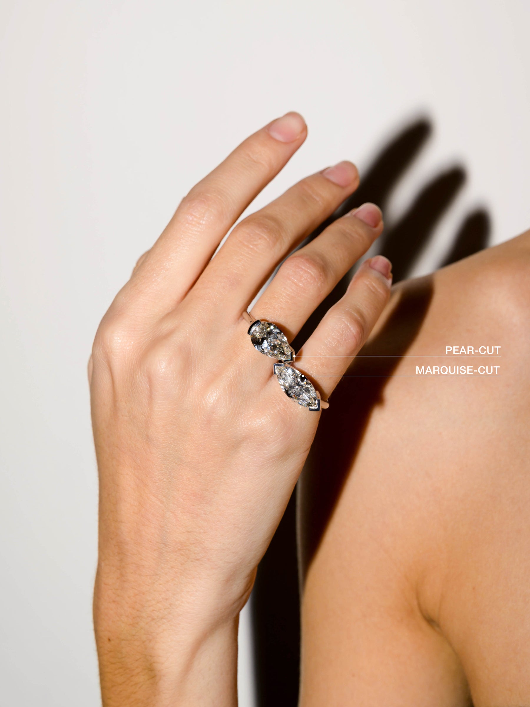 14K INÈS PEAR-CUT RING IN LAB DIAMOND