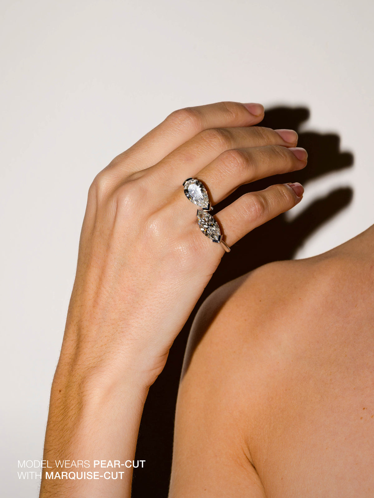 14K INÈS PEAR-CUT RING IN LAB DIAMOND