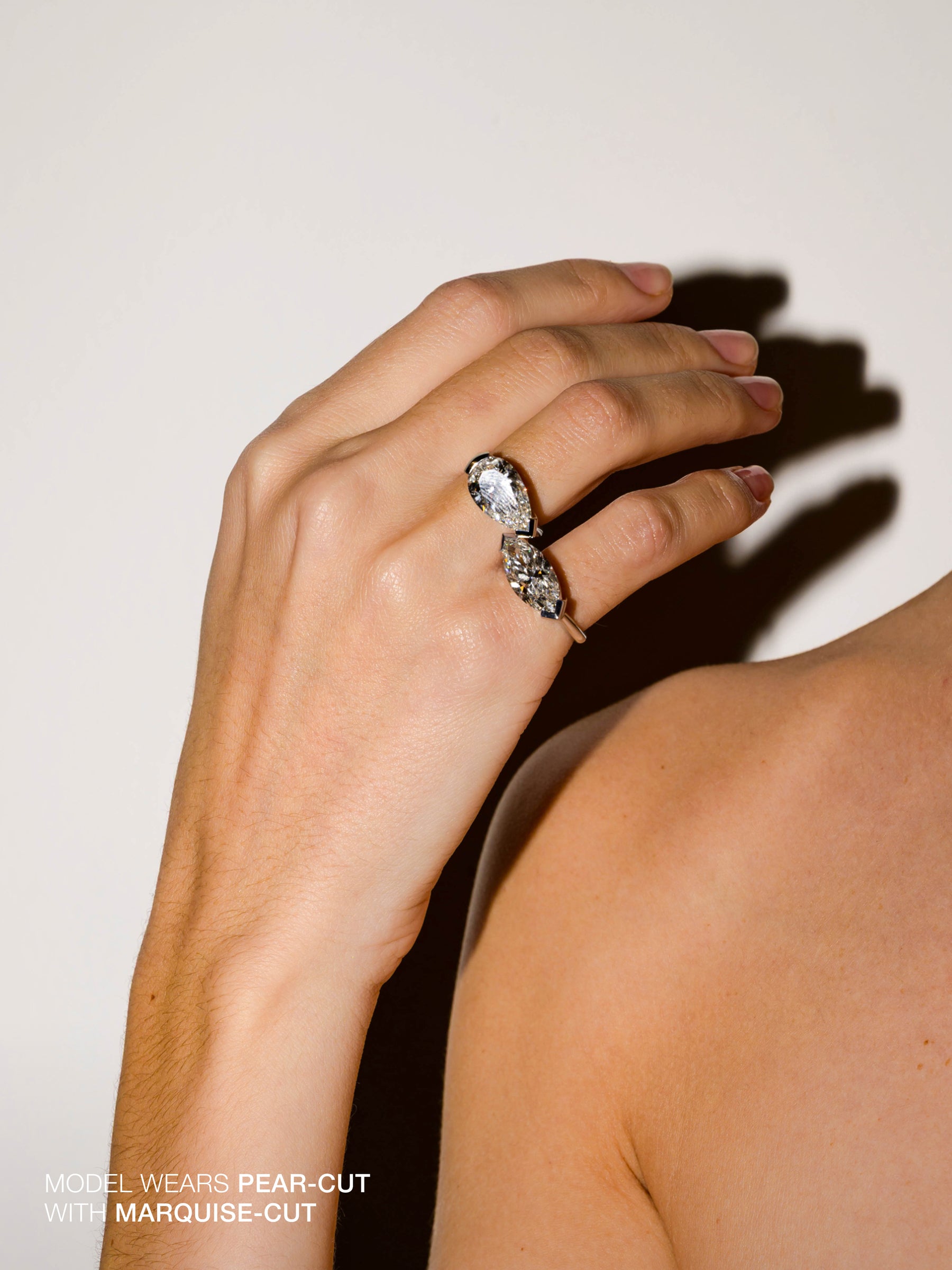 14K INÈS PEAR-CUT RING IN LAB DIAMOND