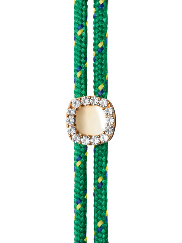 JAMES BEZEL VERT PARACORD BRACELET, GOLD