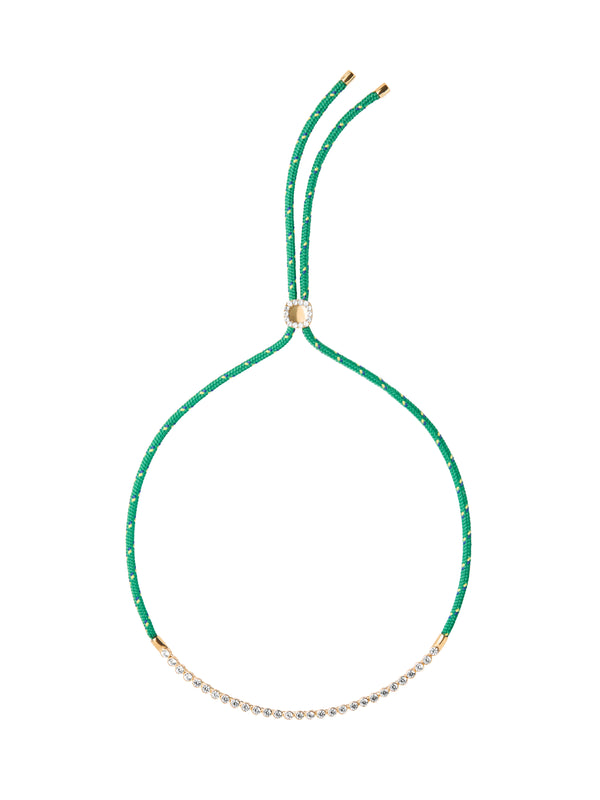 JAMES BEZEL VERT PARACORD NECKLACE, GOLD