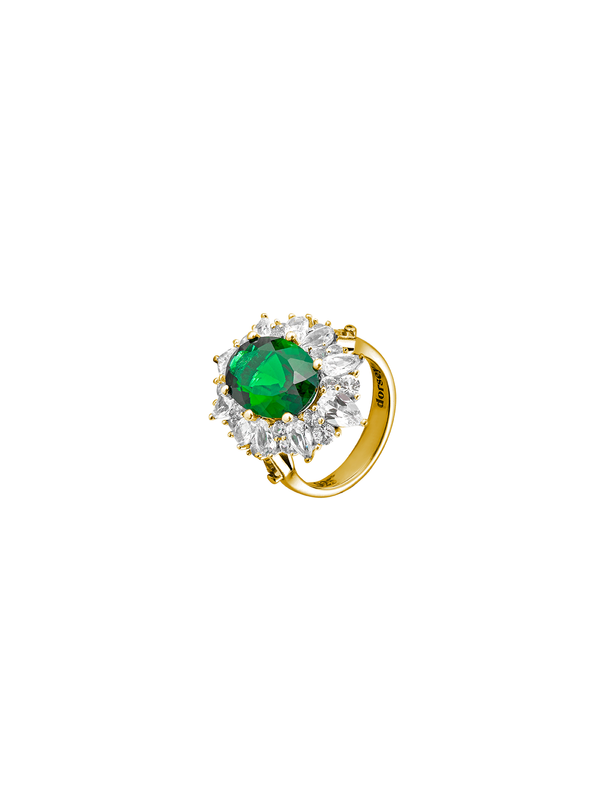 HOUGHTON, LAB-GROWN EMERALD RING, GOLD