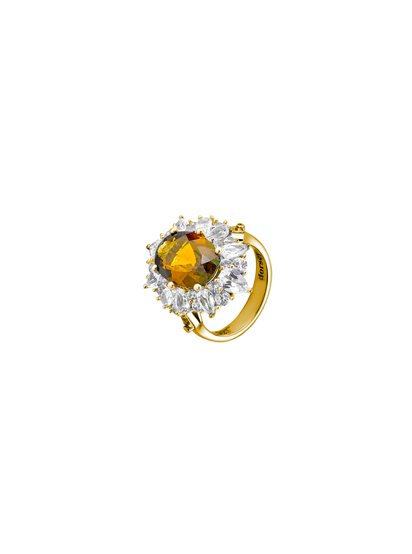 HOUGHTON, LAB-GROWN YELLOW SAPPHIRE RING, GOLD