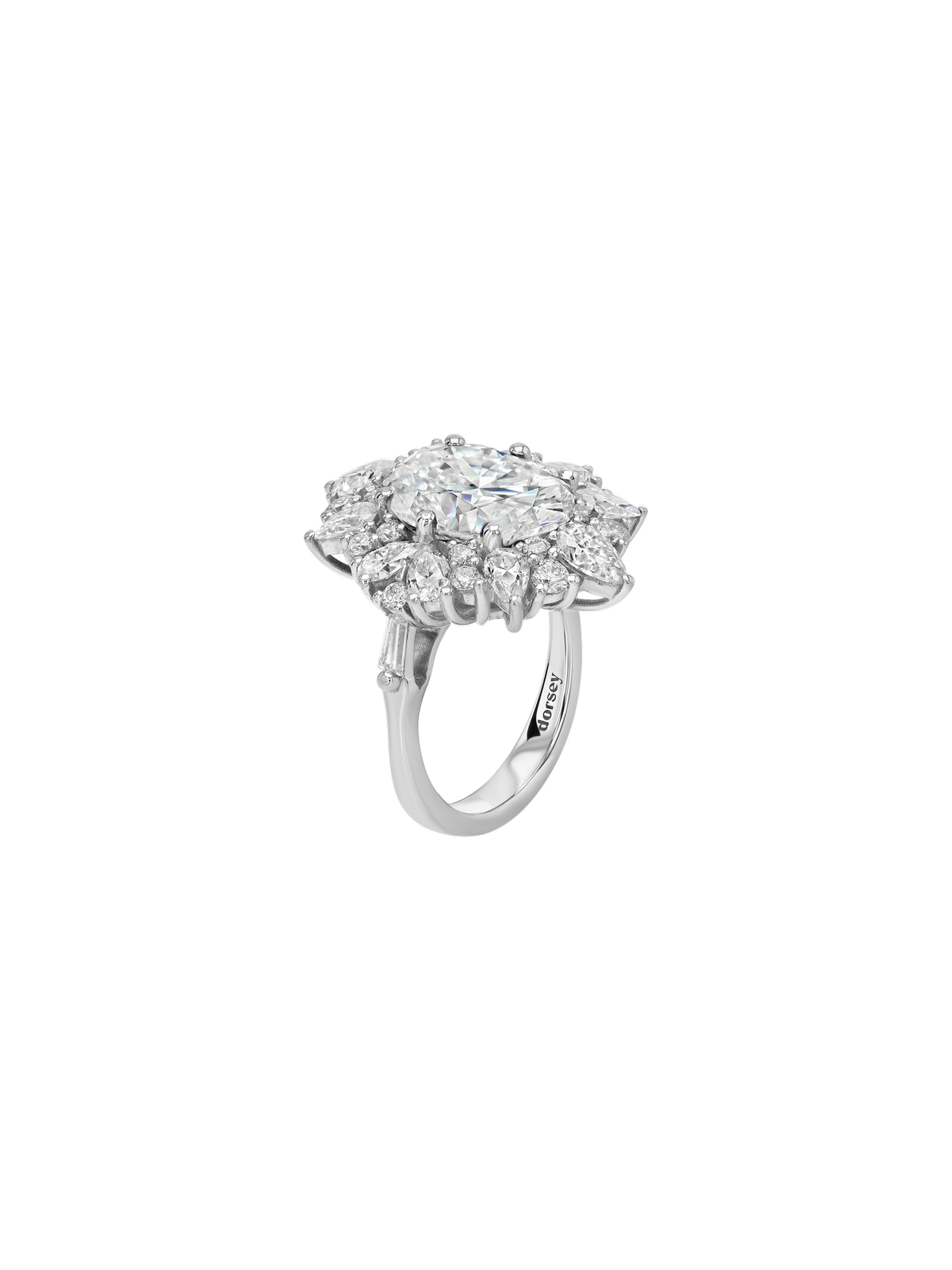 HOUGHTON RING IN MOISSANITE, STERLING SILVER