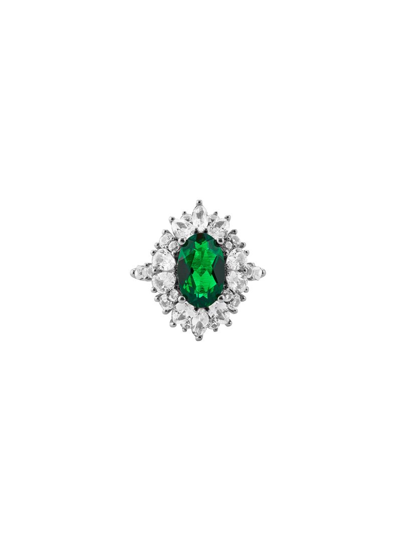 HOUGHTON, LAB-GROWN EMERALD RING
