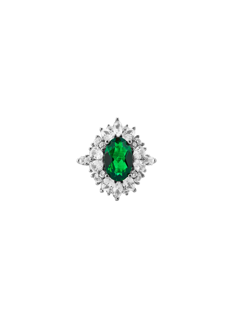 HOUGHTON, LAB-GROWN EMERALD PINKY RING