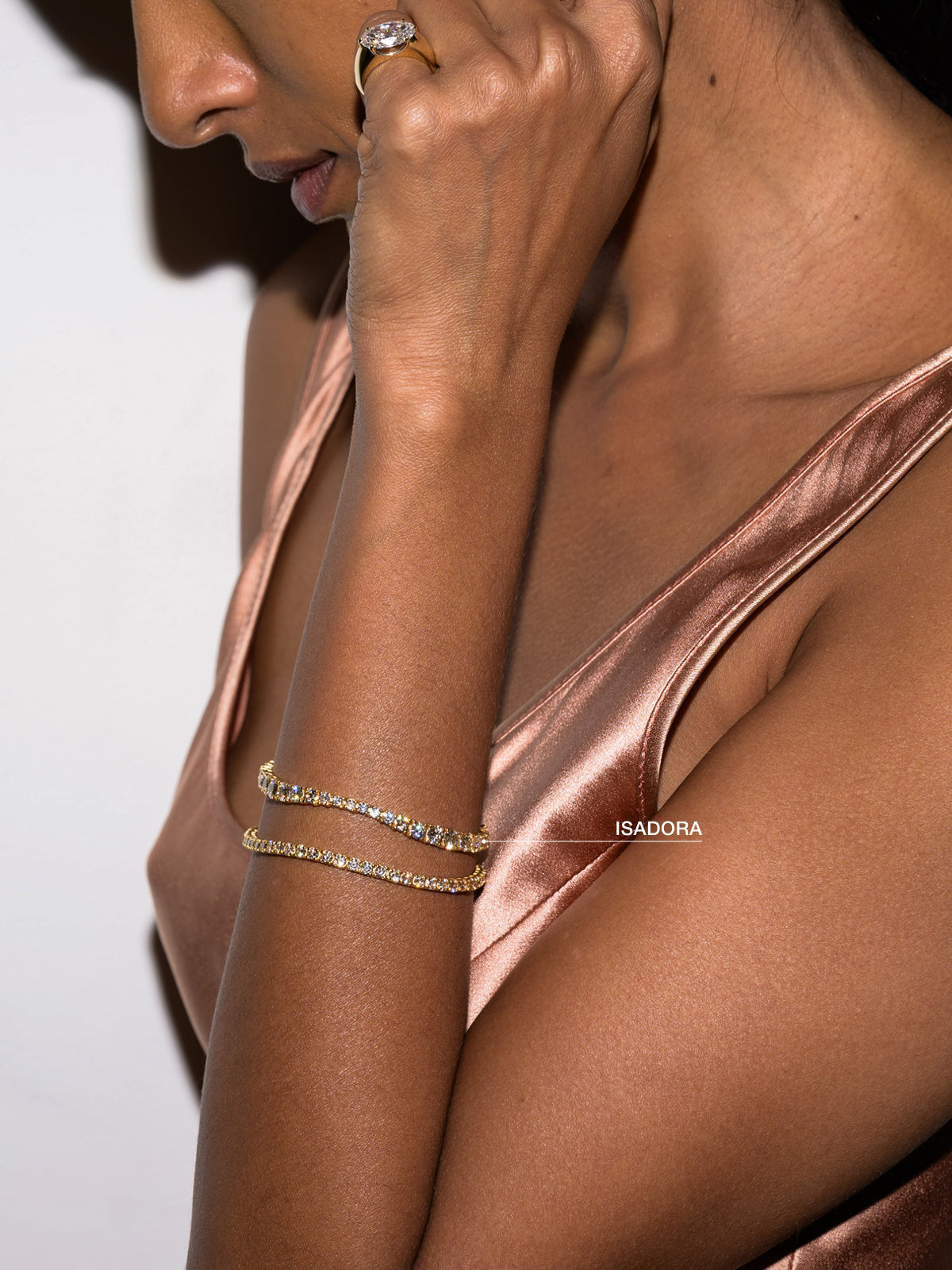ISADORA RIVIÈRE BRACELET IN HONEY MOISSANITE