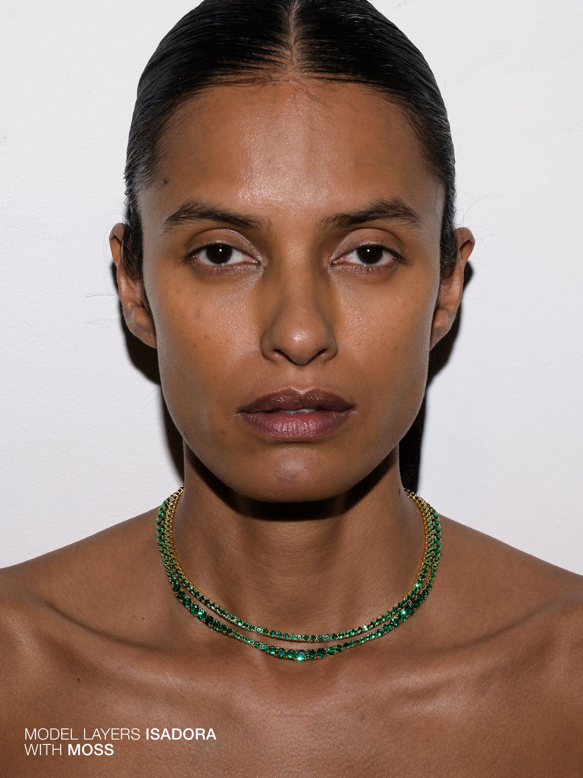 ISADORA RIVIÈRE NECKLACE IN LAB EMERALD