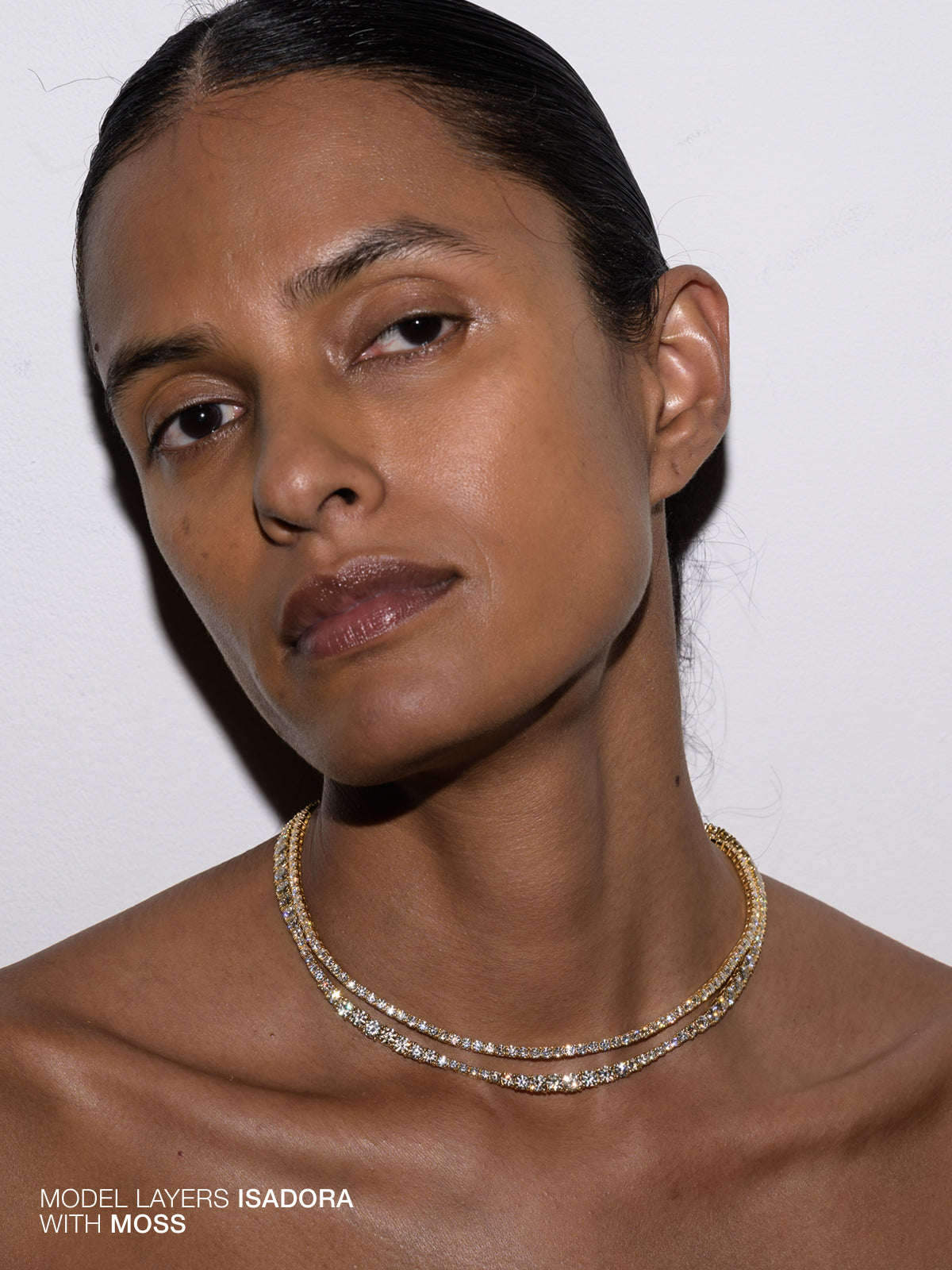 ISADORA RIVIÈRE NECKLACE IN HONEY MOISSANITE