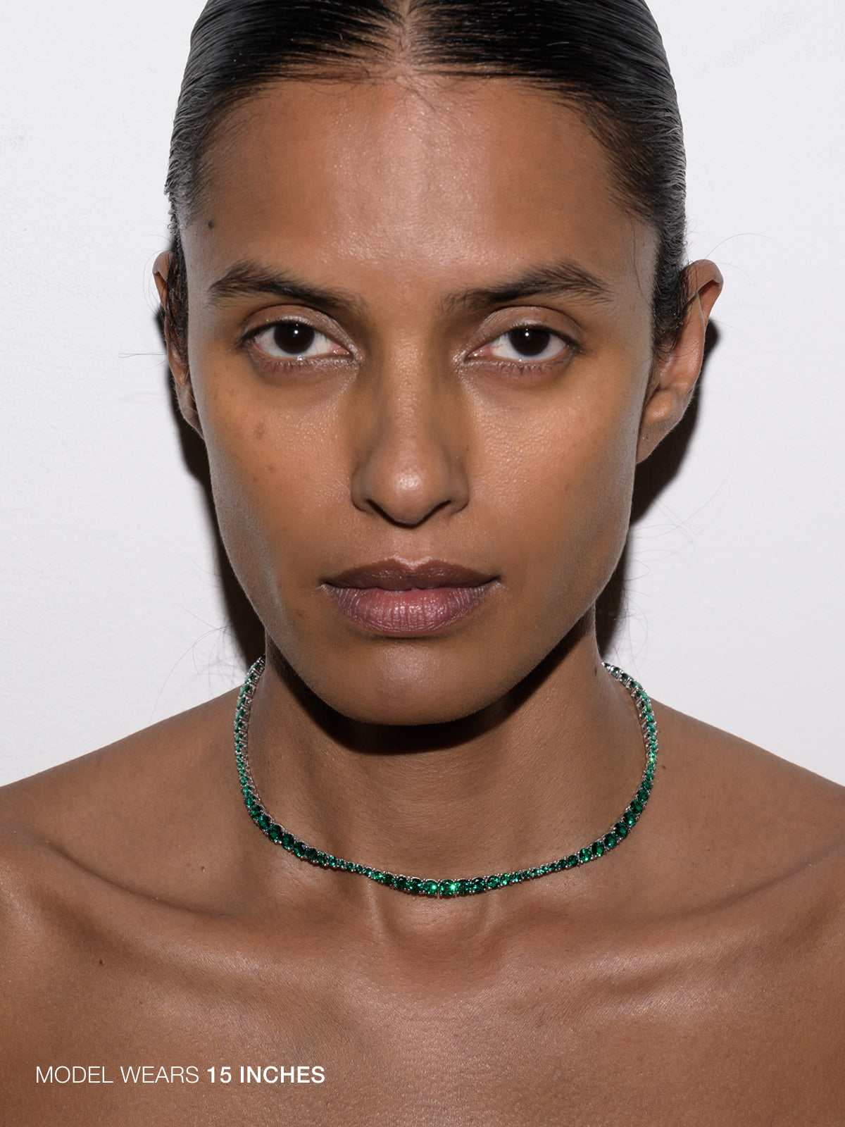 ISADORA RIVIÈRE NECKLACE IN LAB EMERALD
