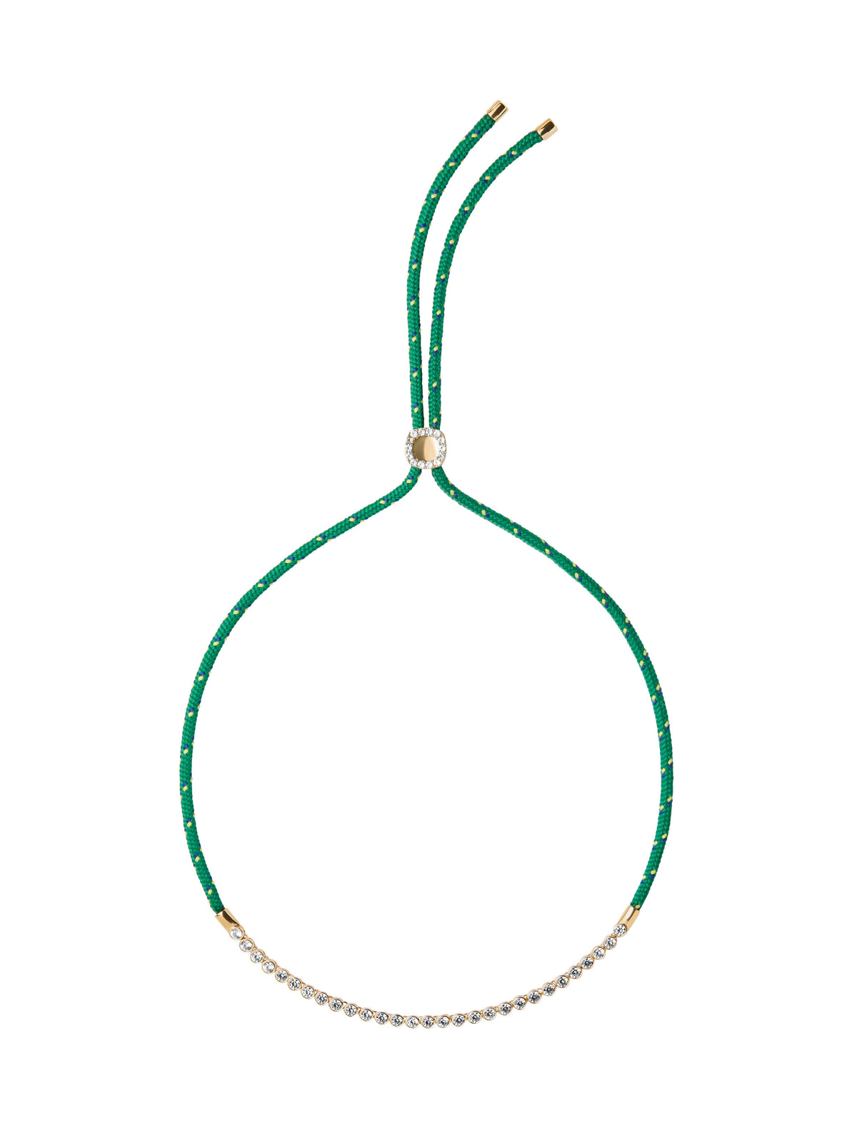 JAMES BEZEL LAB DIAMOND VERT PARACORD NECKLACE, 14K YELLOW GOLD