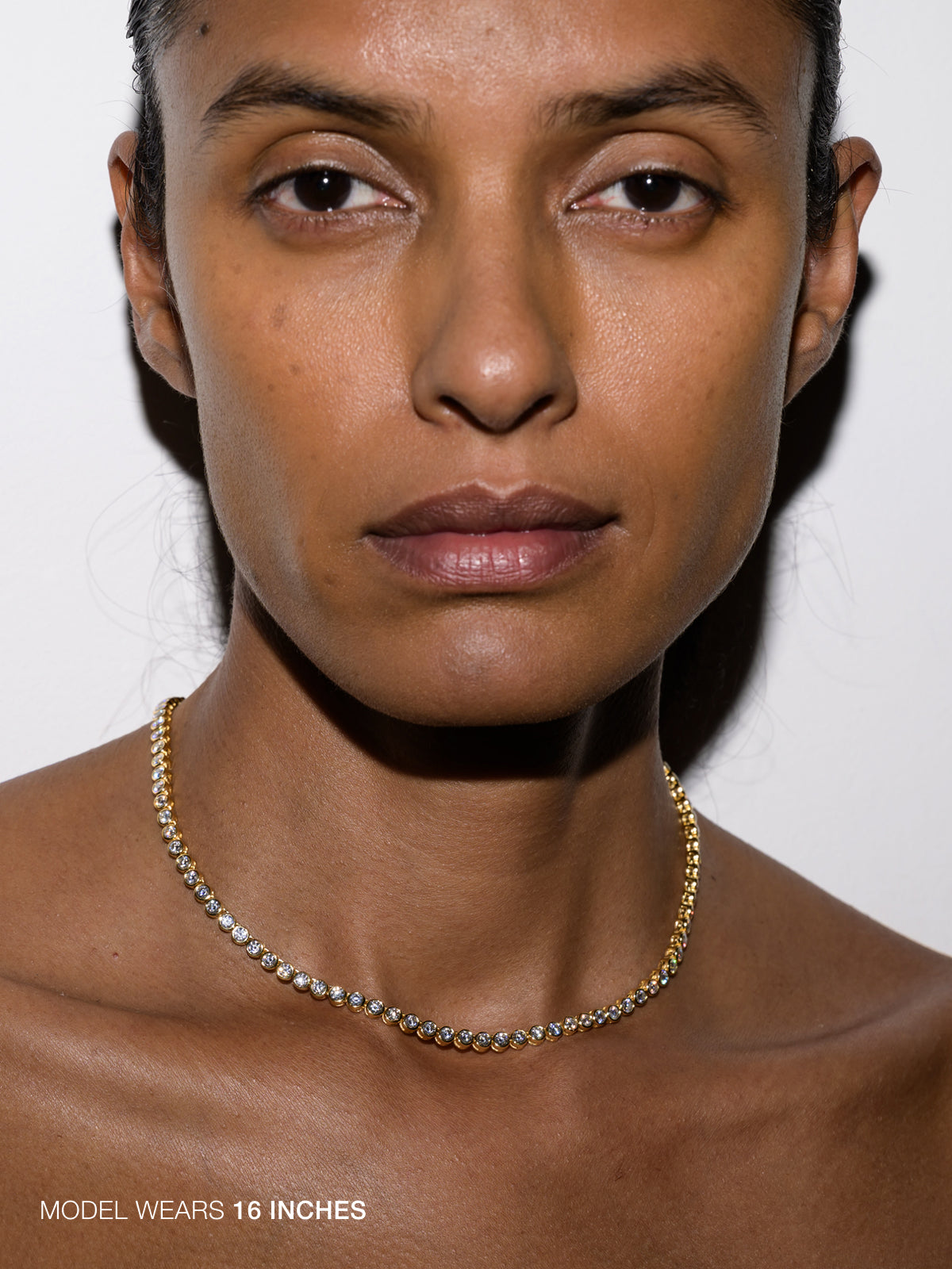JAMES BEZEL RIVIÈRE NECKLACE IN MOISSANITE