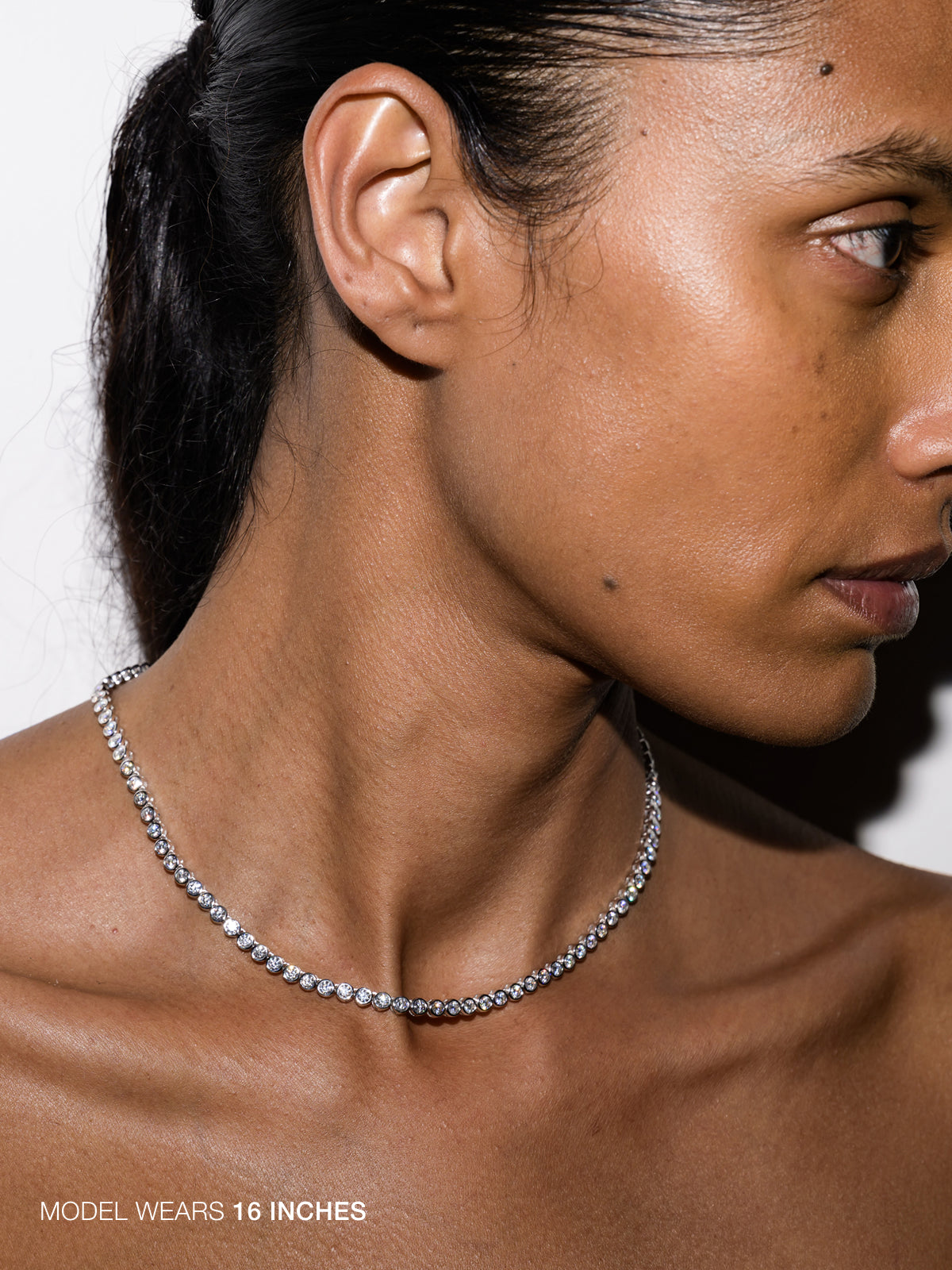 JAMES BEZEL RIVIÈRE NECKLACE IN MOISSANITE