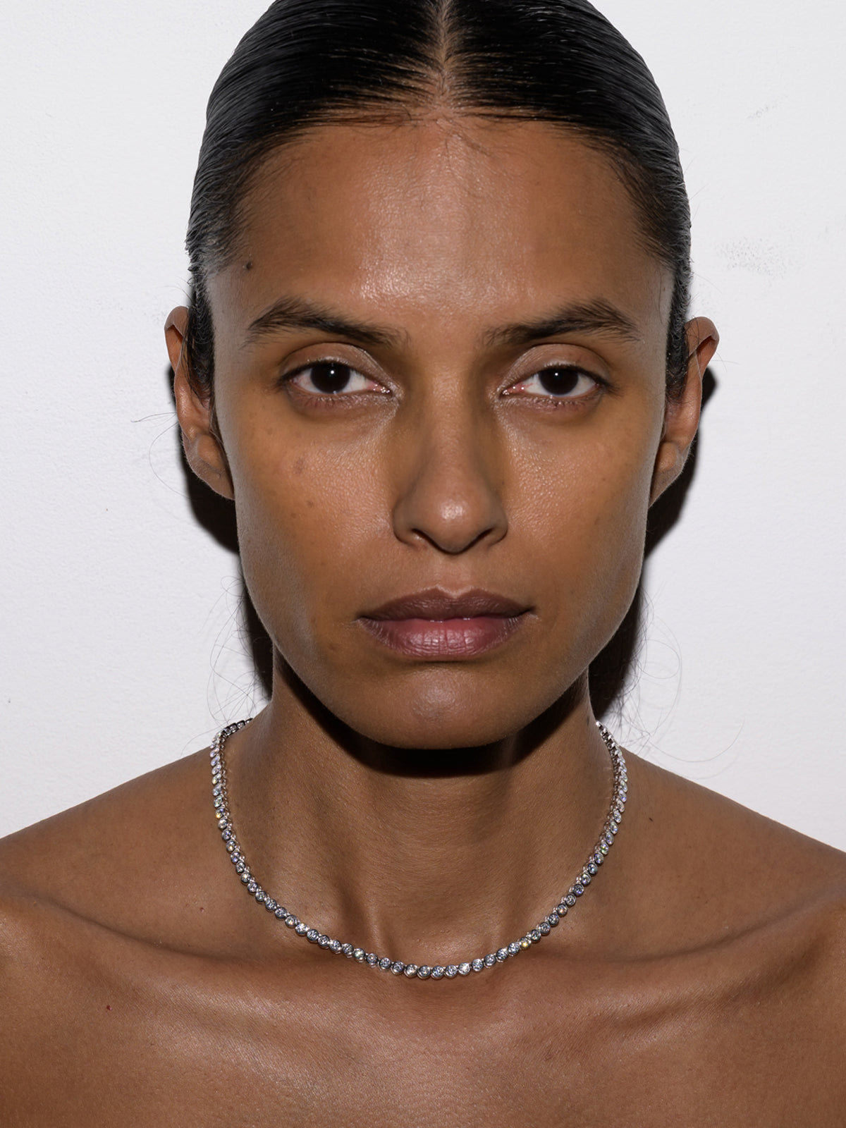 JAMES BEZEL RIVIÈRE NECKLACE IN MOISSANITE