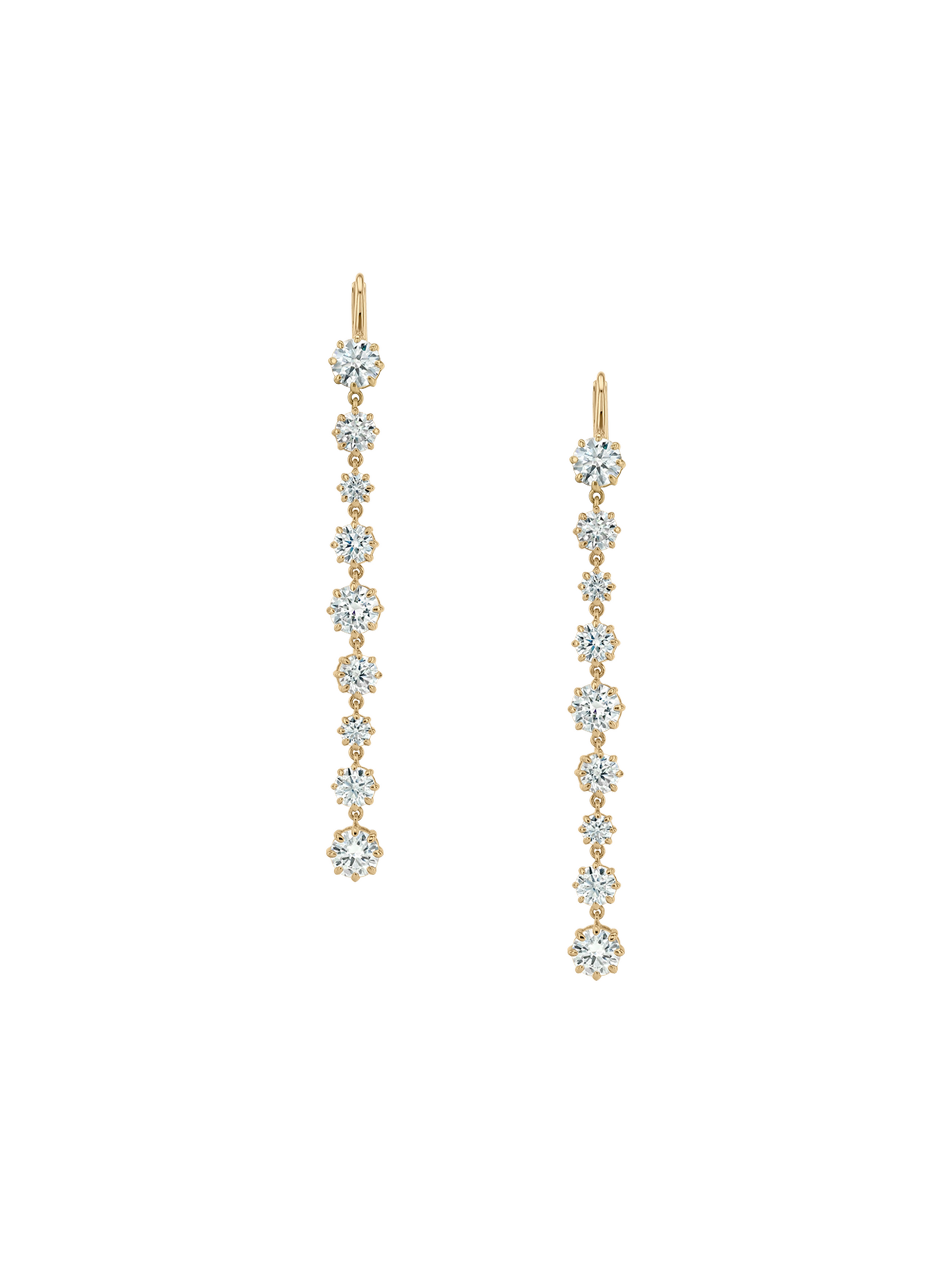 JOSEPHINE RIVIÈRE EARRINGS IN MOISSANITE, GOLD VERMEIL