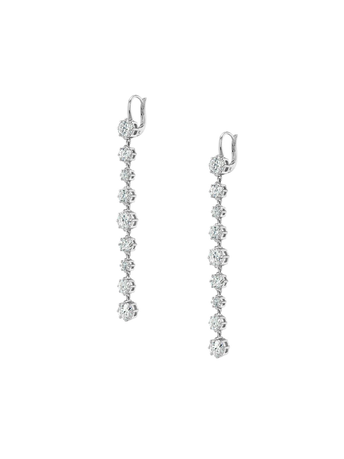 JOSEPHINE RIVIÈRE EARRINGS IN MOISSANITE, STERLING SILVER