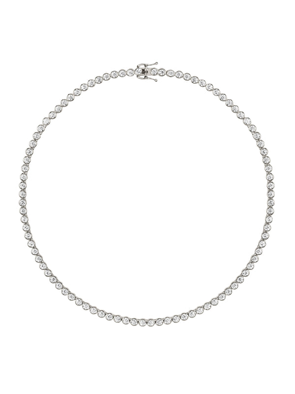 14K JAMES BEZEL RIVIÈRE NECKLACE IN LAB DIAMOND