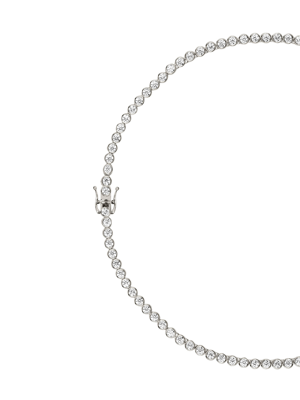 14K JAMES BEZEL RIVIÈRE NECKLACE IN LAB DIAMOND
