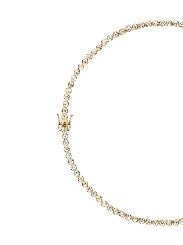 14K JAMES BEZEL RIVIÈRE NECKLACE IN LAB DIAMOND