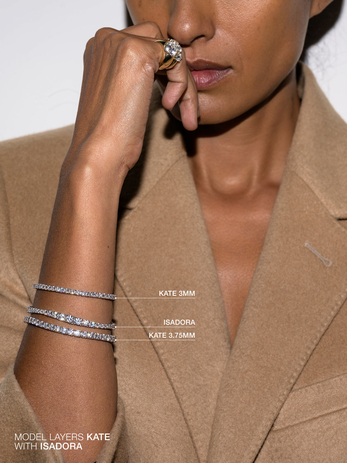 KATE RIVIÈRE BRACELET IN 3.75MM MOISSANITE