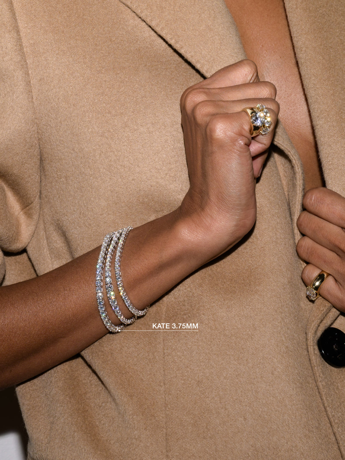 KATE RIVIÈRE BRACELET IN 3.75MM MOISSANITE