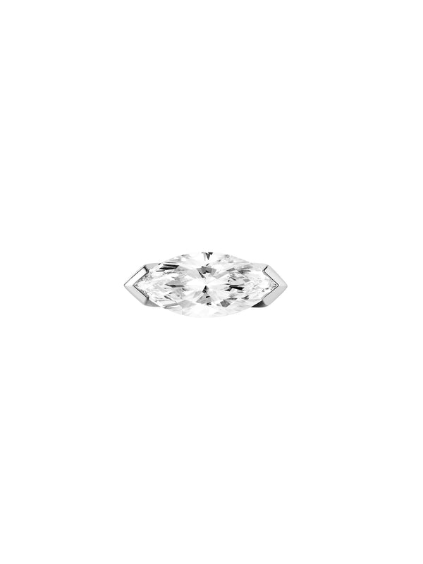 14K INÈS MARQUISE-CUT RING IN LAB DIAMOND