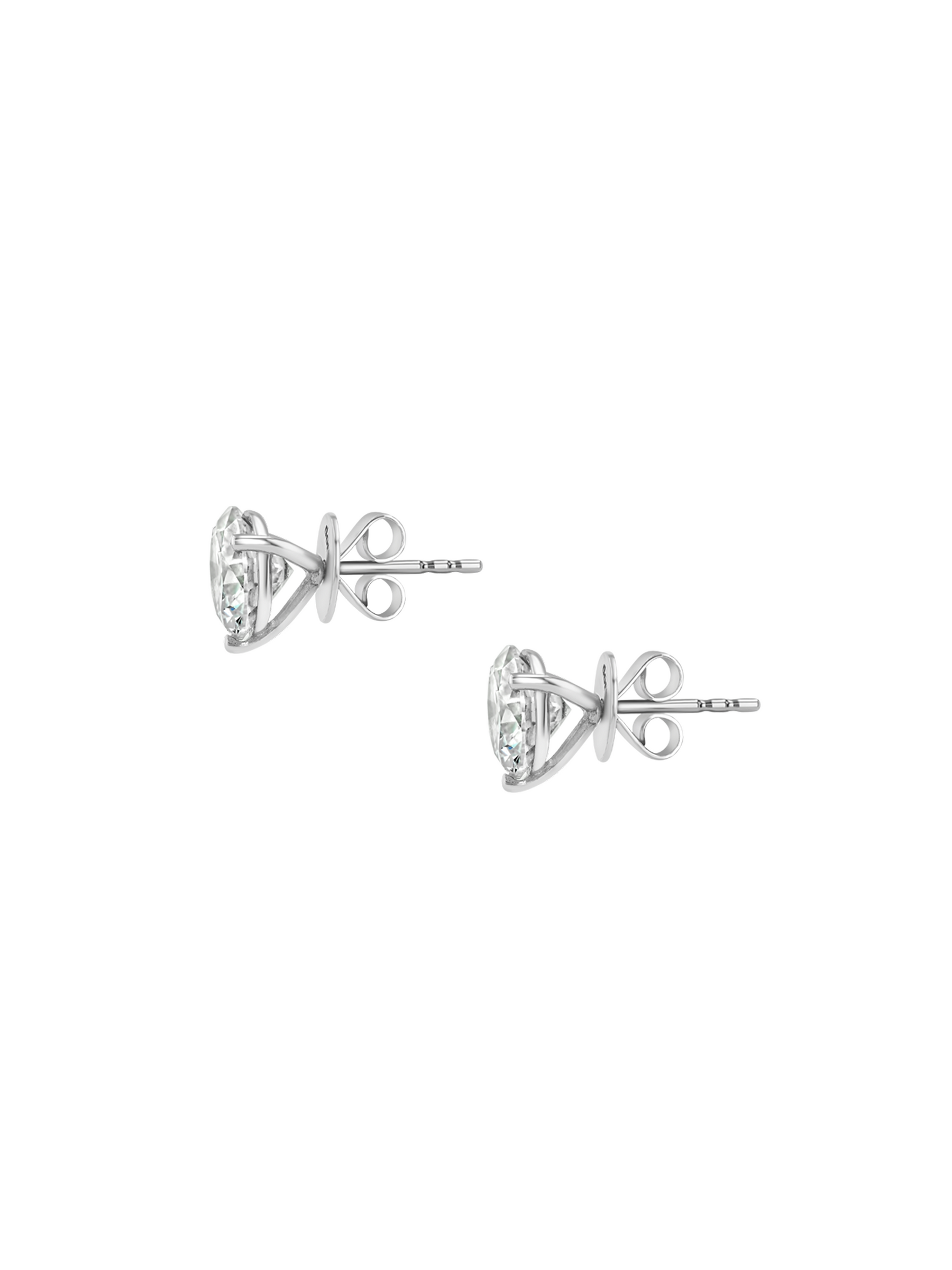CLASSIC MARTINI STUD EARRINGS IN MOISSANITE, STERLING SILVER
