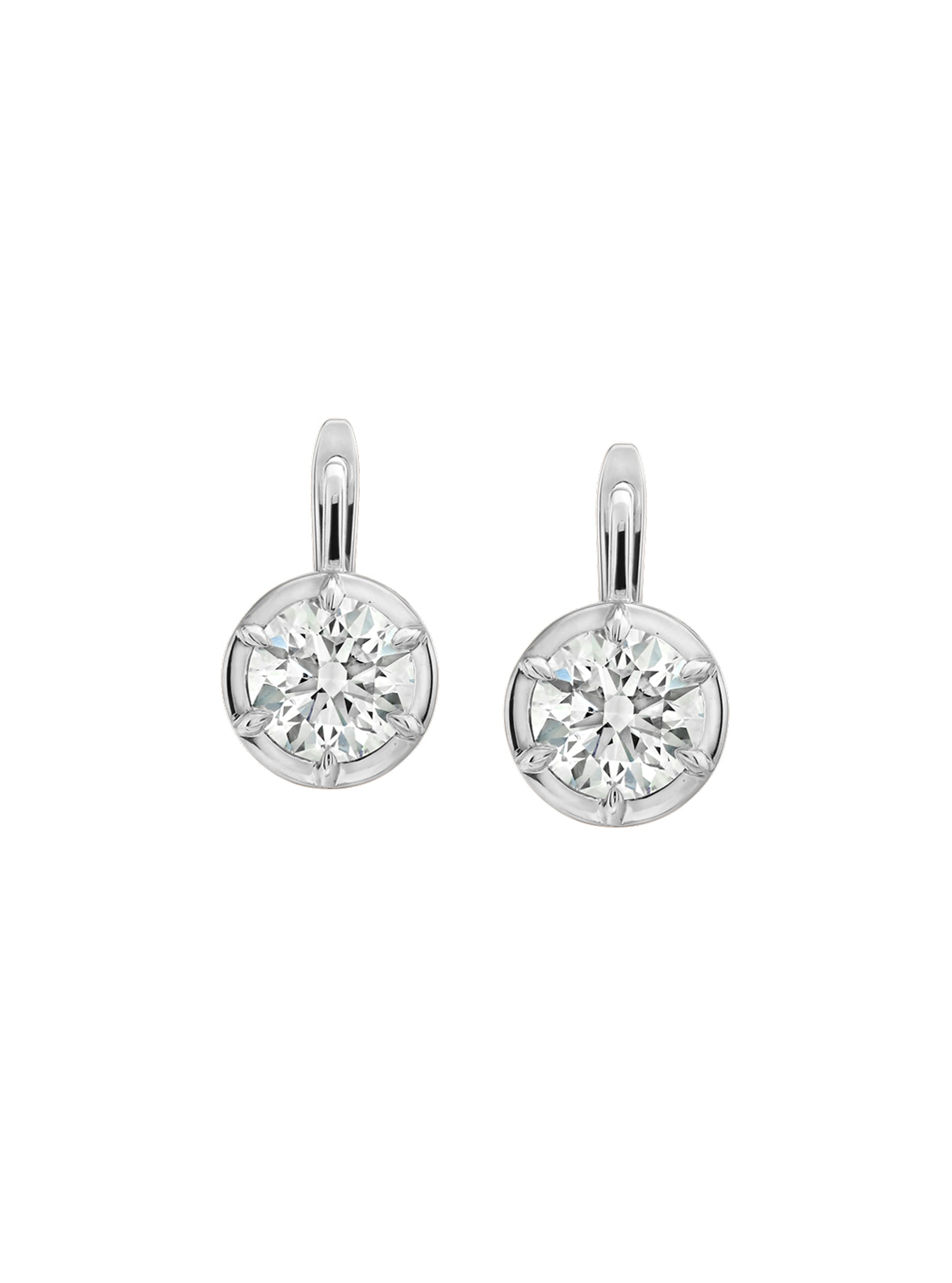 MAXWELL EARRINGS IN LAB-GROWN DIAMOND, 14K WHITE GOLD