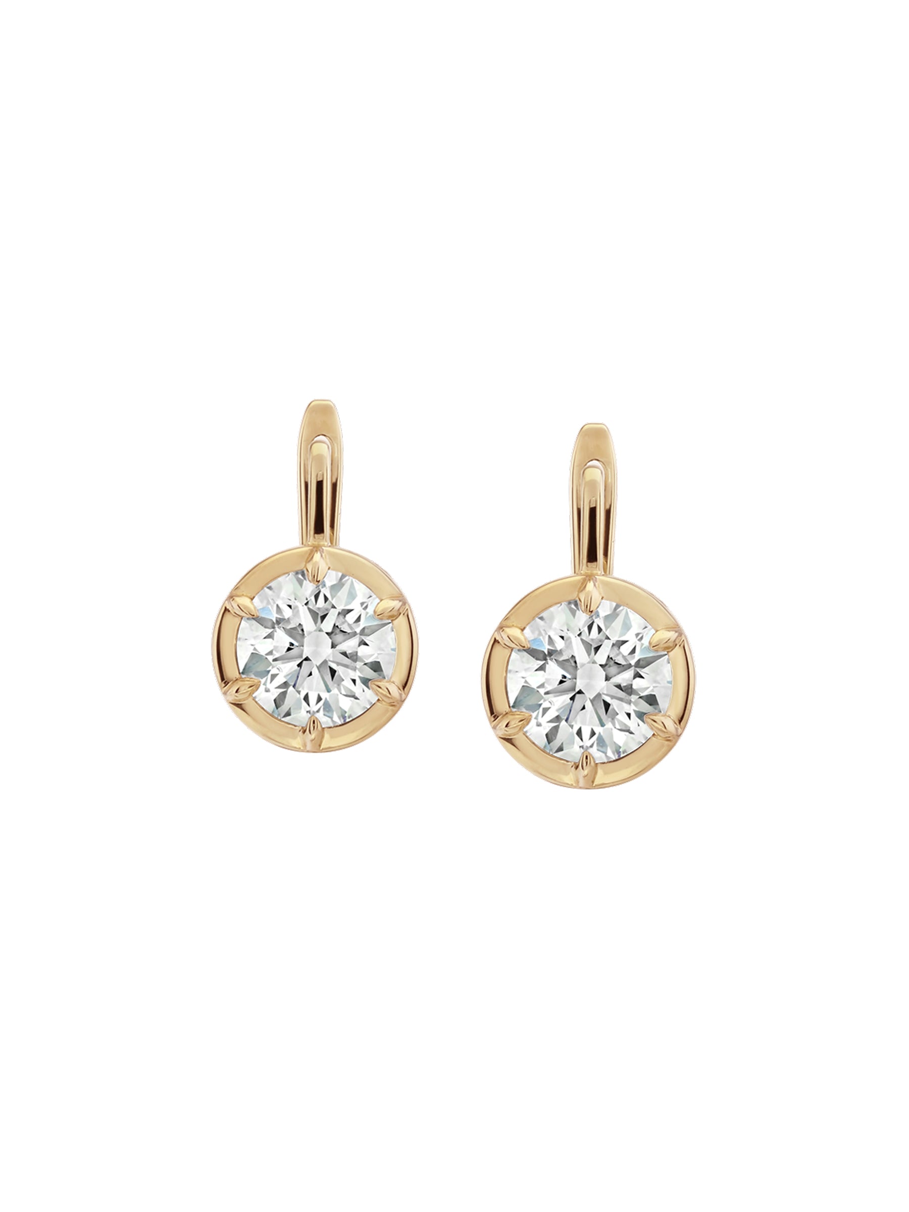MAXWELL EARRINGS IN LAB-GROWN DIAMOND, 14K YELLOW GOLD