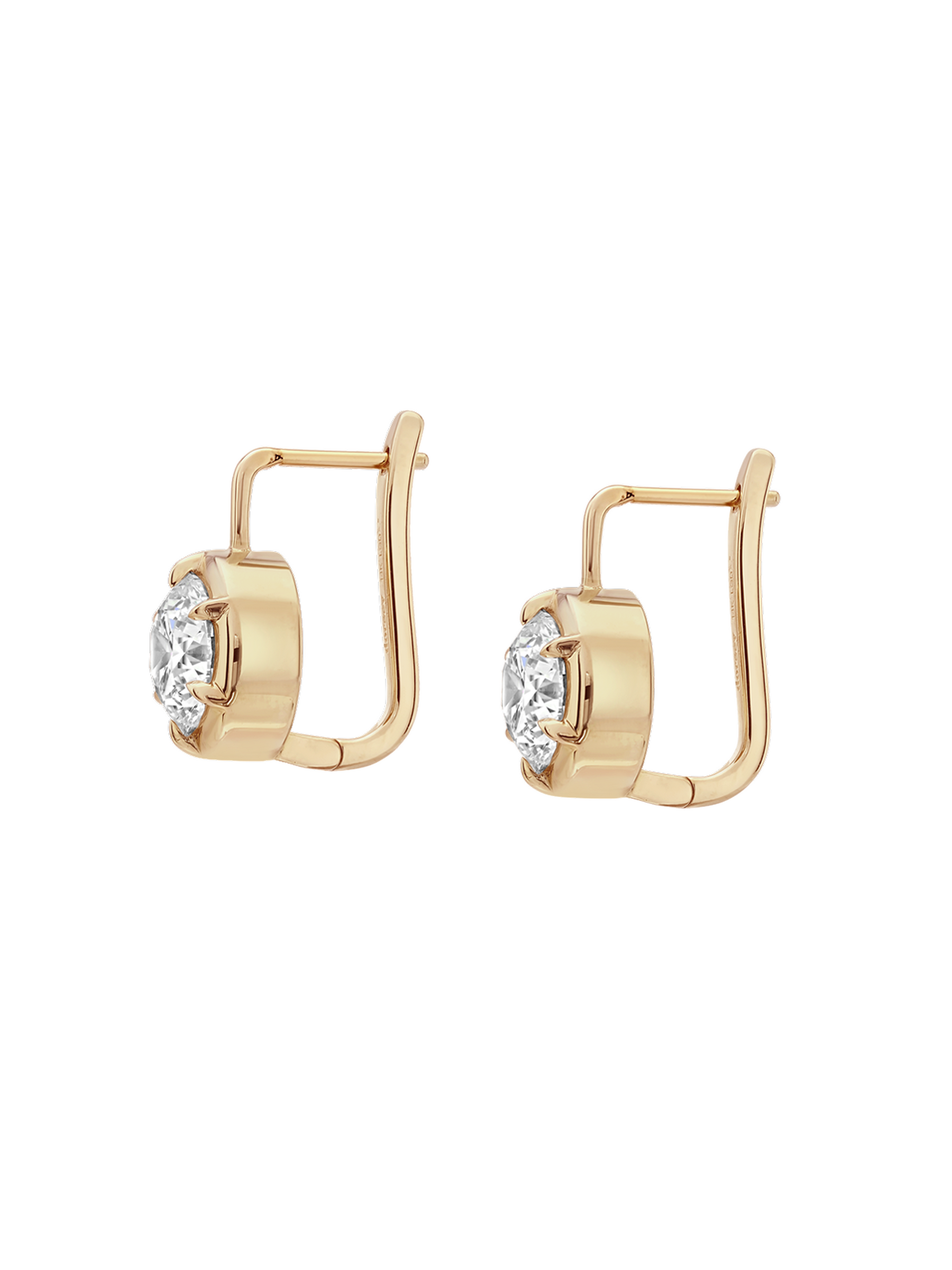 MAXWELL EARRINGS IN LAB-GROWN DIAMOND, 14K YELLOW GOLD