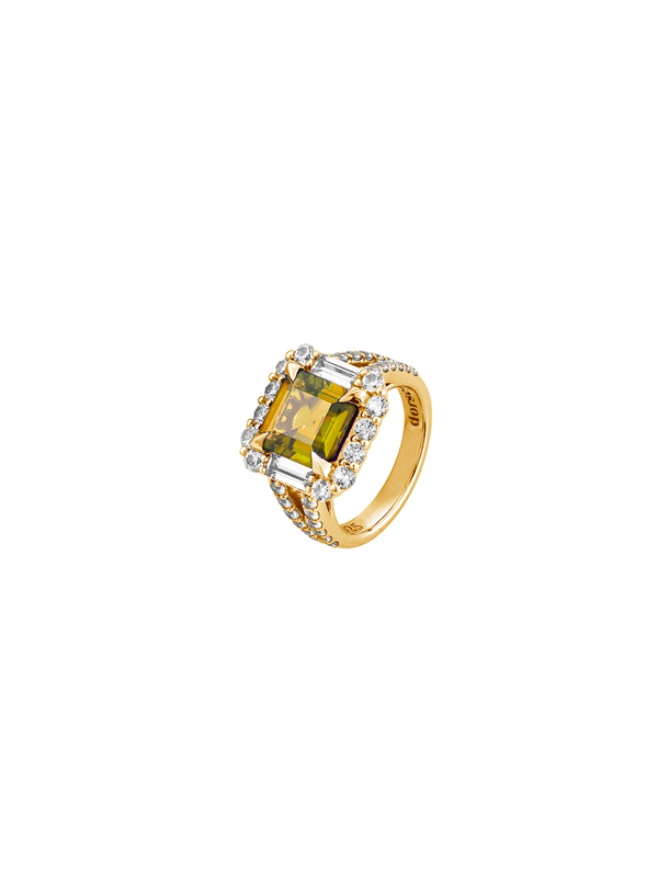 MERCER, LAB-GROWN YELLOW SAPPHIRE RING, GOLD