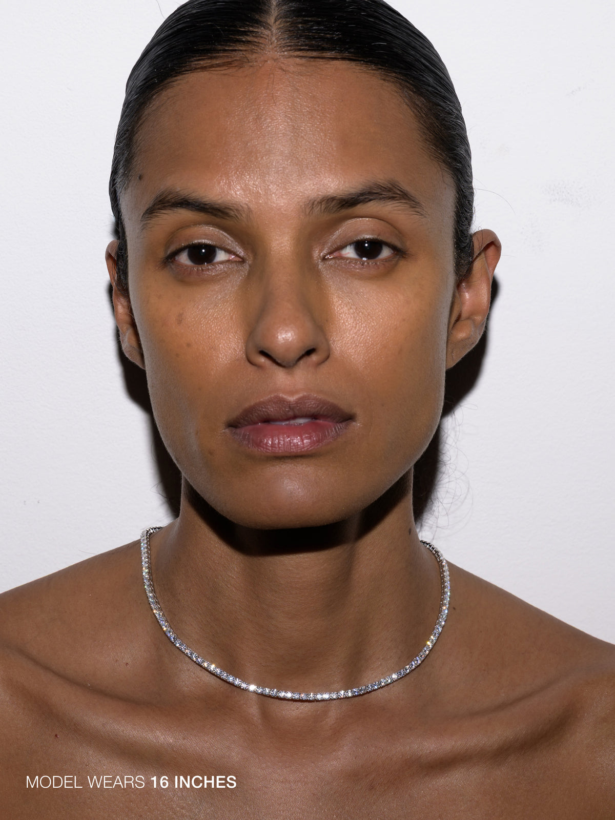MOSS RIVIÈRE NECKLACE IN 3MM MOISSANITE