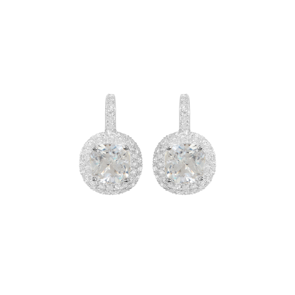 【HYERES LOR】White Moon 14K Sapphire pave earring HYERES LOR】White Moon 14K Sapphire pave earring (HYERES LOR