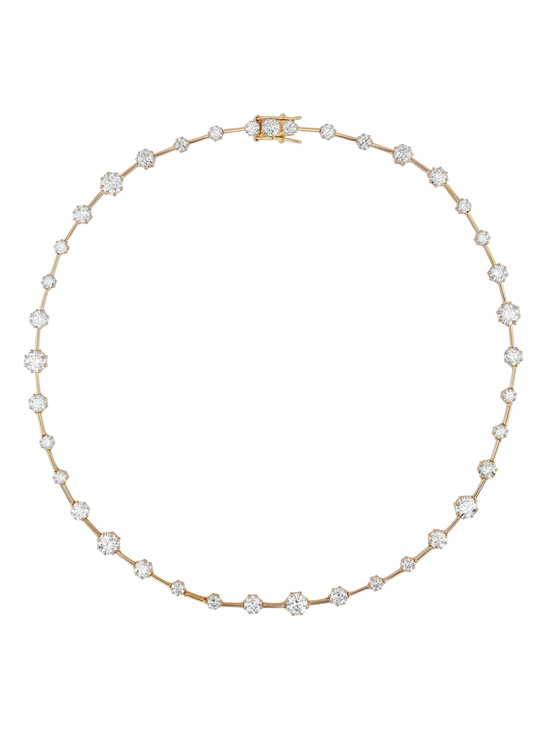 COLETTE RIVIÈRE NECKLACE IN MOISSANITE, GOLD VERMEIL