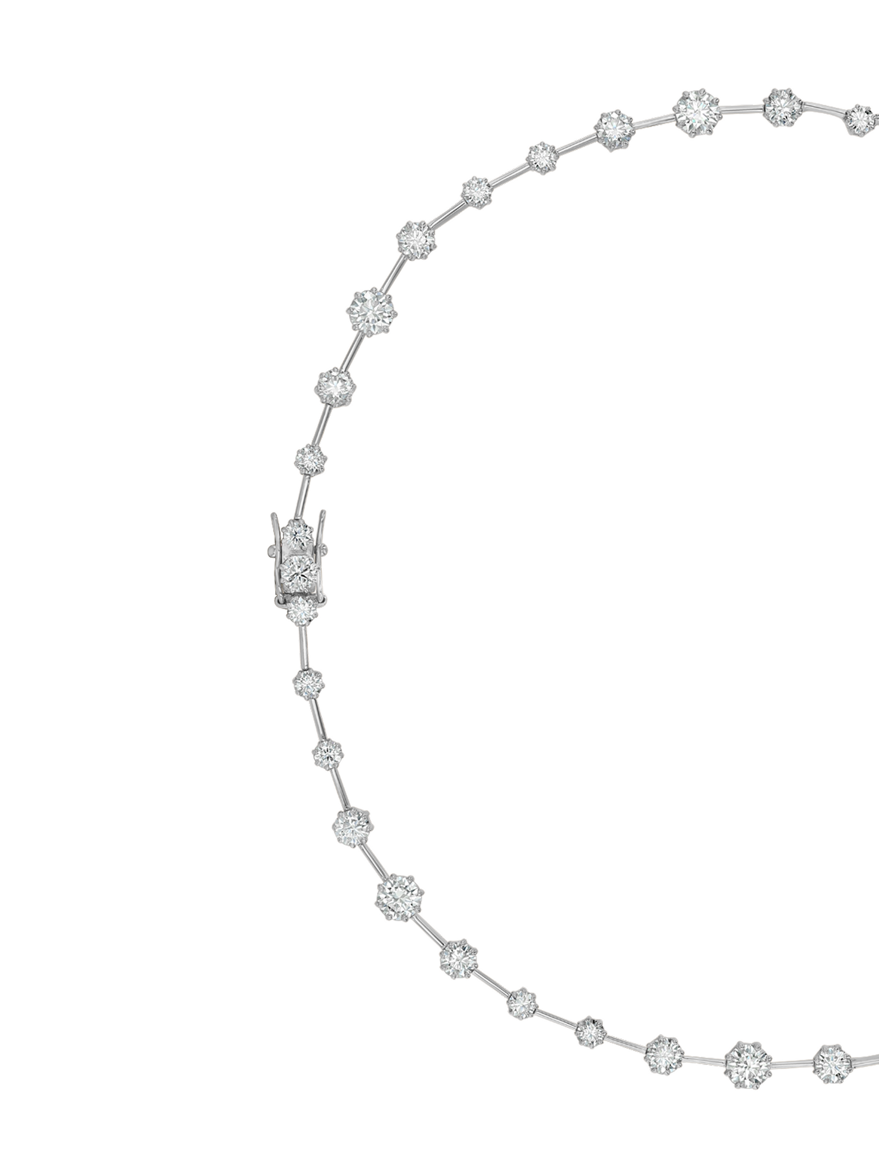 COLETTE RIVIÈRE NECKLACE IN MOISSANITE, STERLING SILVER