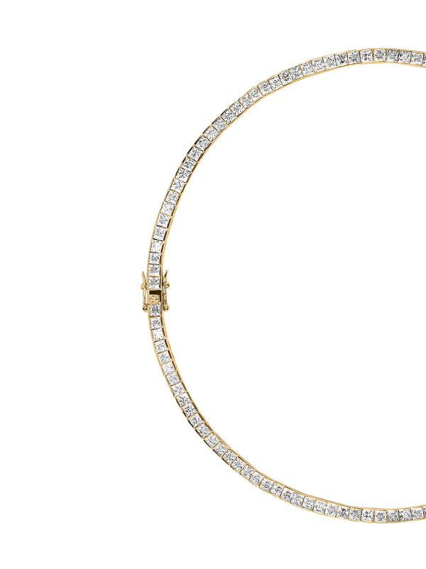 DORSEY PRINCESS-CUT RIVIÈRE NECKLACE IN MOISSANITE