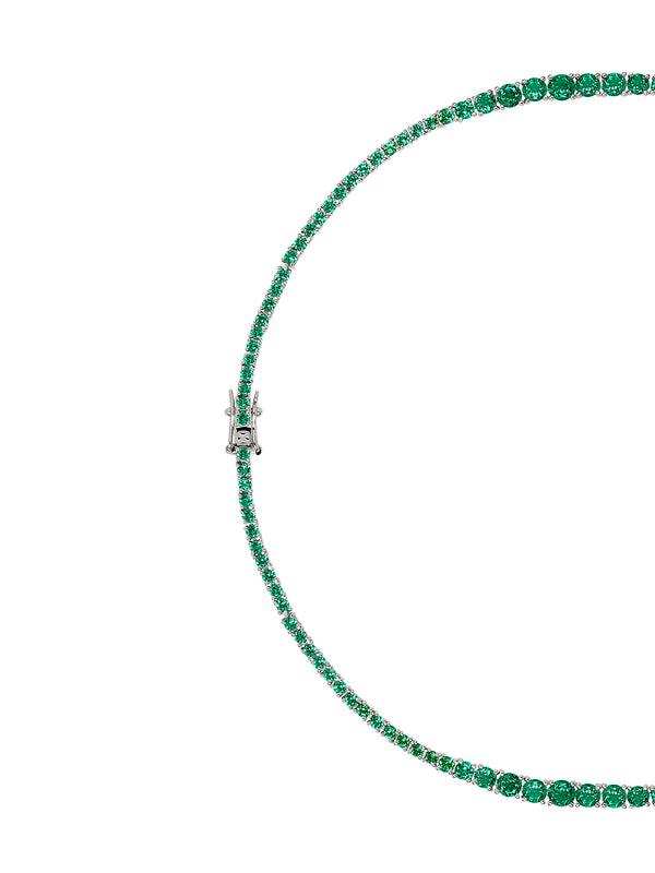 ISADORA RIVIÈRE NECKLACE IN LAB EMERALD