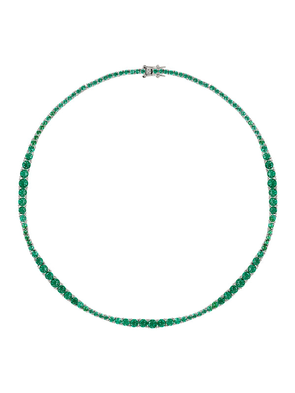 ISADORA RIVIÈRE NECKLACE IN LAB EMERALD
