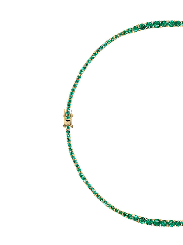 ISADORA RIVIÈRE NECKLACE IN LAB EMERALD