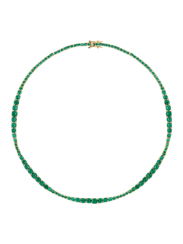 ISADORA RIVIÈRE NECKLACE IN LAB EMERALD
