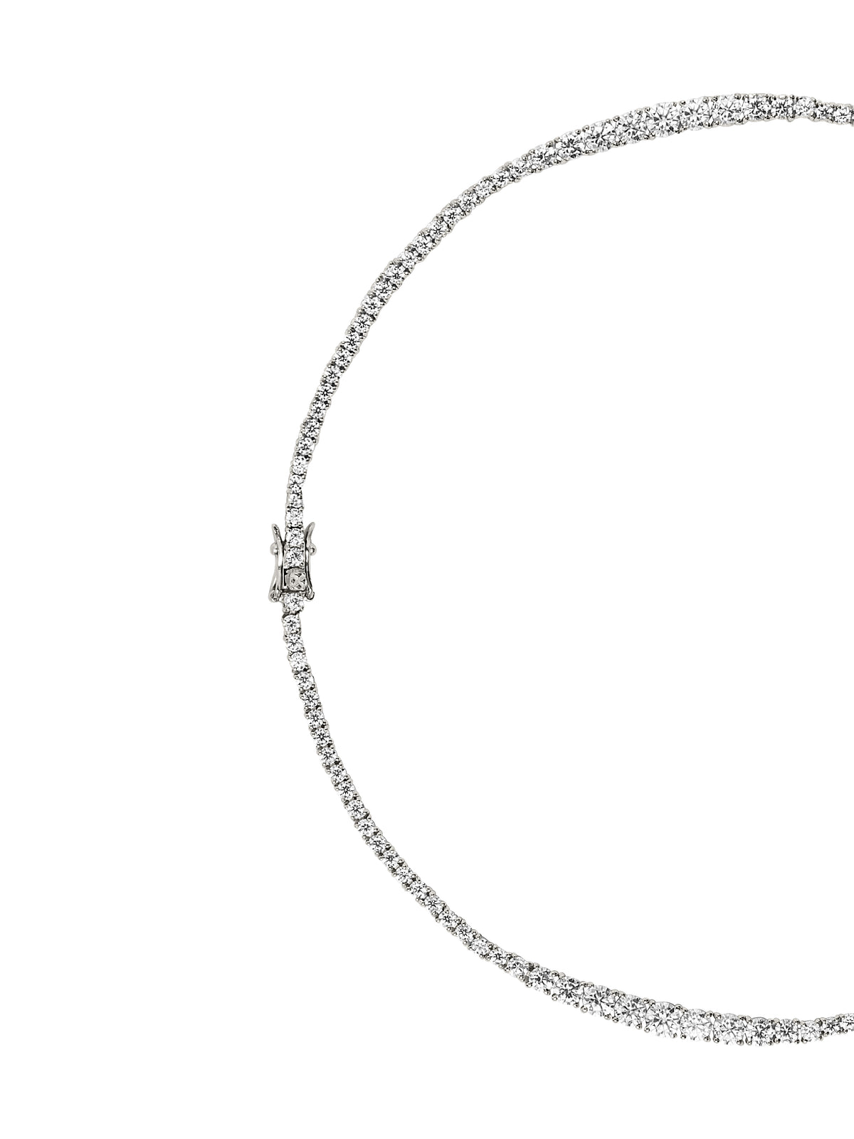 ISADORA RIVIÈRE NECKLACE IN MOISSANITE, STERLING SILVER