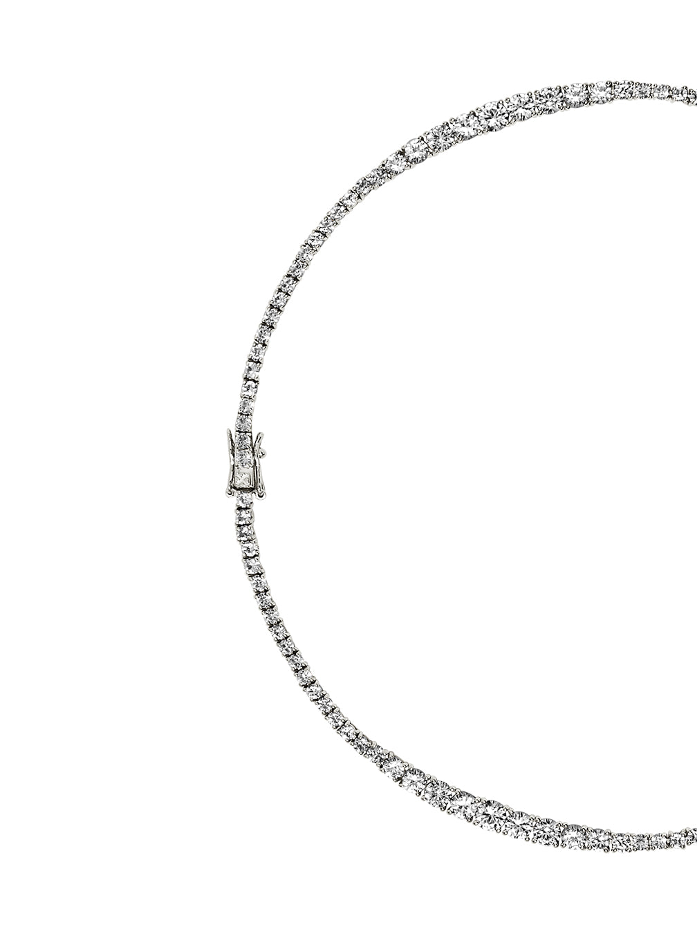 ISADORA RIVIÈRE NECKLACE IN LAB WHITE SAPPHIRE