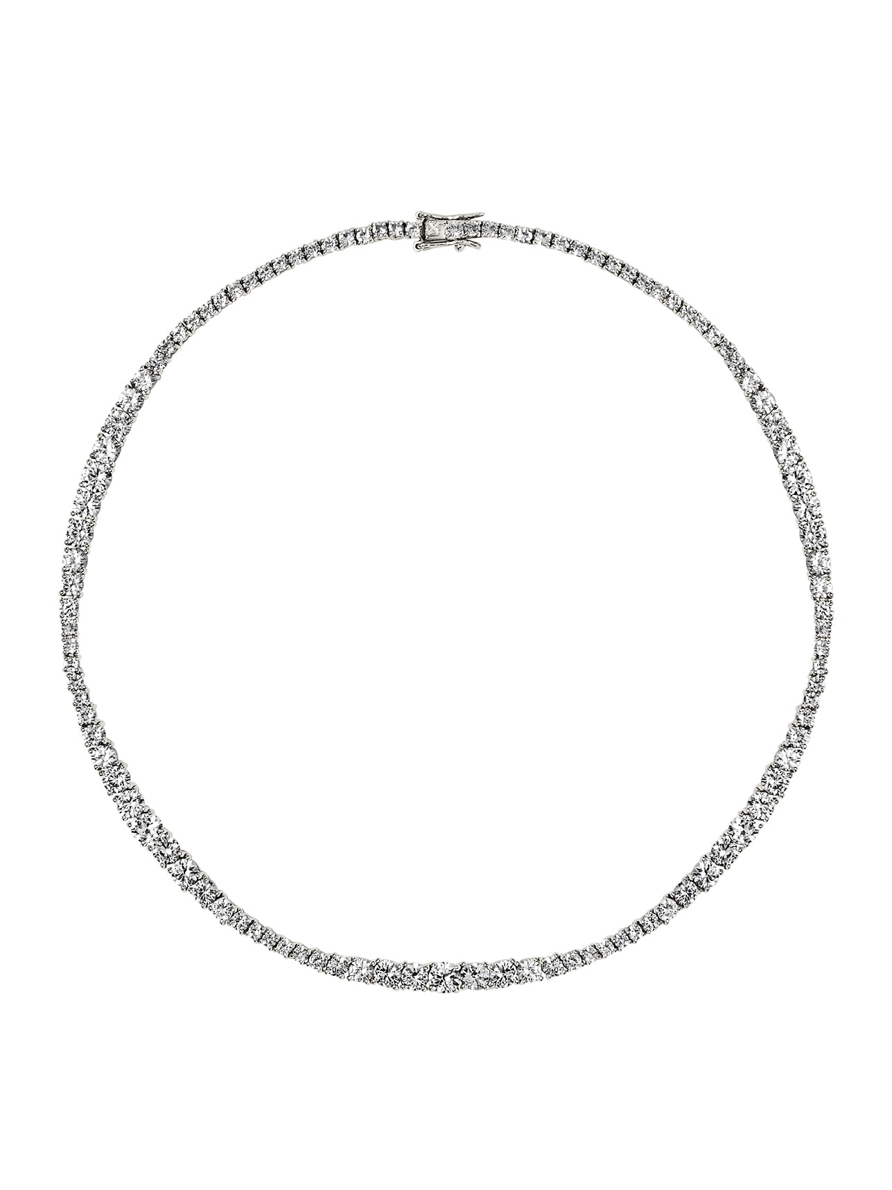 ISADORA RIVIÈRE NECKLACE IN LAB WHITE SAPPHIRE